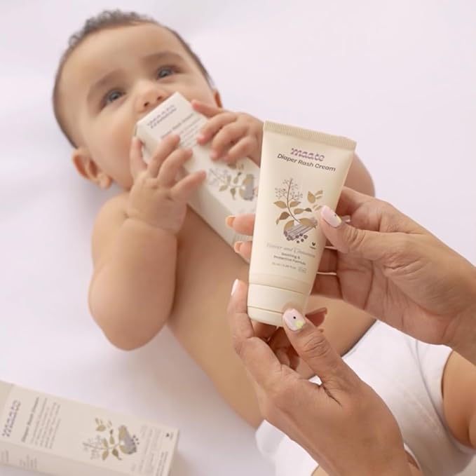 MAATE Baby Diaper Rash Cream | Provides Healing, Prevent Rashes & Irritation | Enriched with Vetiver, Cinnamon and Rosemary Oils | Dermatologically Tested & Vegan | (70 ml)