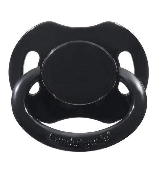 Landofgenie Adult Size Large Shield Pacifiers Bone Shaped Cutie Pacifier Black