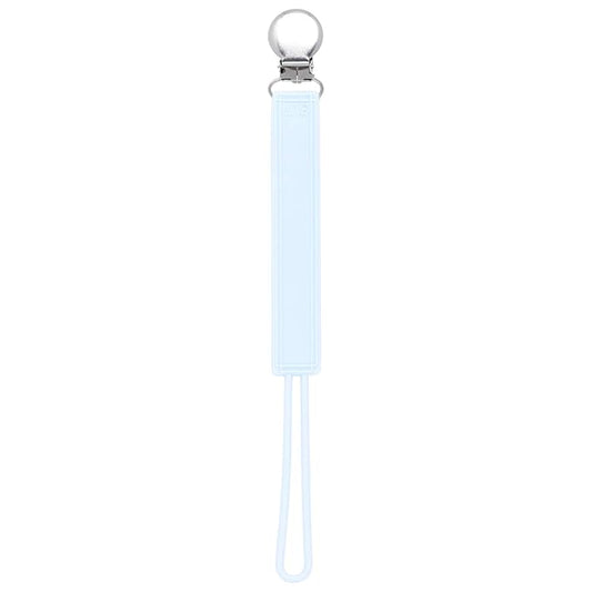 Three Little Tots All Silicone Modern, Short and Safety Tested Pacifier Clip (Baby Blue, Classic)