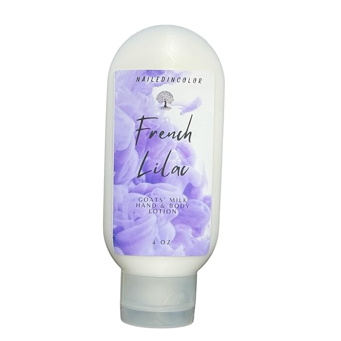 French Lilac Scented Hand n Body Lotion Women's Skin Healthy Moisturizer-Dry Skin Relief-Goats' Milk Lotion