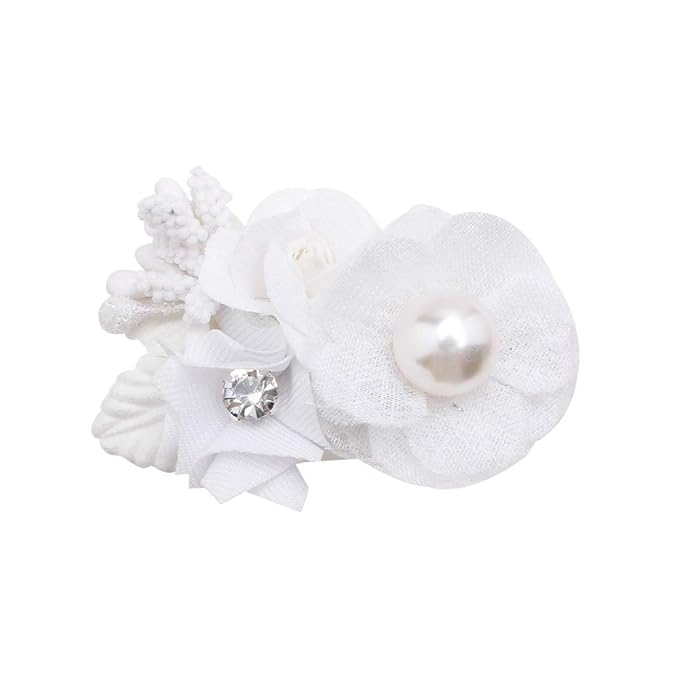 Flower Hair Clips Set-Cherrboll 3pcs Floral Hair Bow Accessories for Baby Girl Toddles Teen Gifts