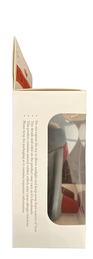 Baby Teething Toy – Natural Rubber Teether for Infants (3+ Months), BPA-Free, Non-Toxic | Airplane Teether Gift for Aviation Families.