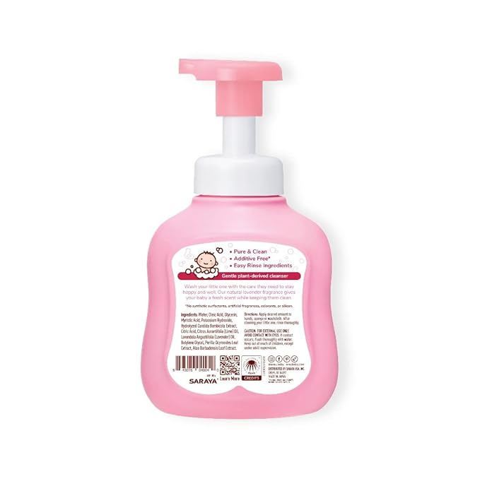 Arau Baby Foam Body Soap Lavender Scent, Natural Plant Based Baby Wash, No Artificial Fragrance or Additives, Gentle for Baby’s Sensitive Skin, Nourishing and Easy Rinse, 15.21 Fl Oz, 3 Pack