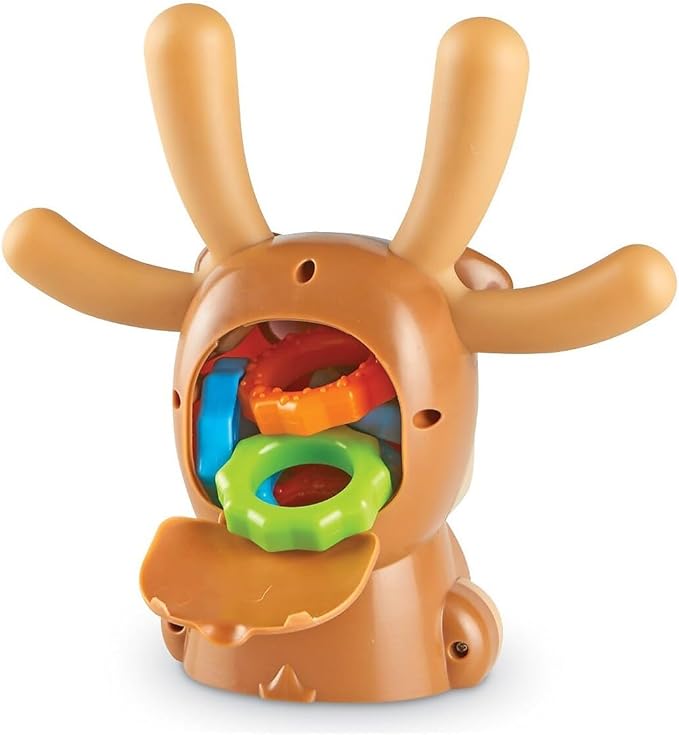 Learning Resources Max the Fine Motor Moose - 13 Pieces, Ages 2+ Toddler Learning Toys, Fine Motor Toy for Toddlers, Preschool Toys