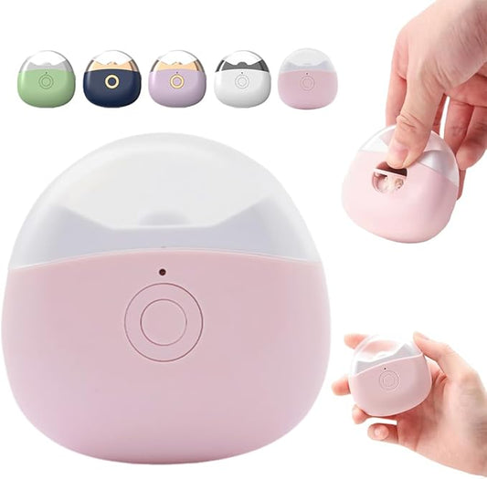 Electric Nail Clippers, 2026 Upgraded Automatic Nail Trimmer, Portable Nail Clipper with LED Light for Home Travel, Safe Nail Cutter for Baby Seniors (Pink)