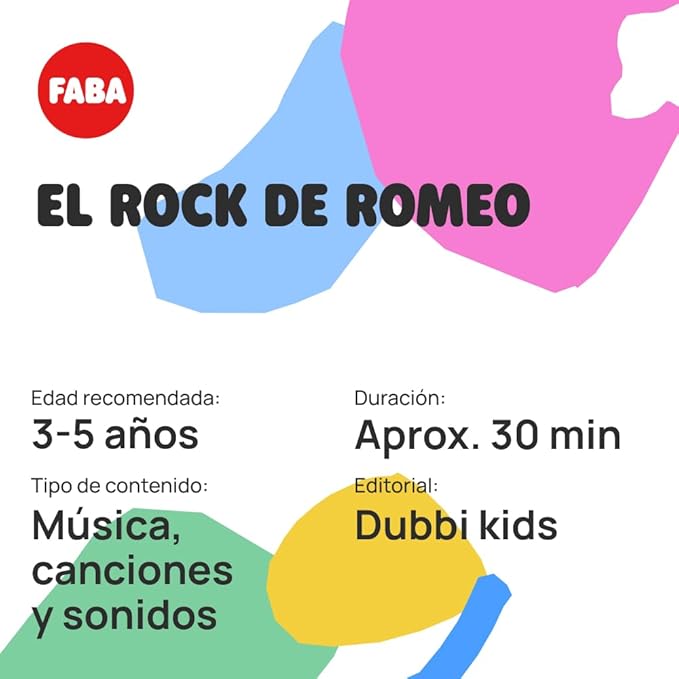 FABA Sound Character - The Rock of Romeo - Songs, Girls and Boys 3-5 Years Old