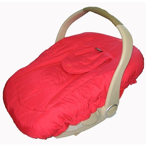 Jolly Jumper Sneak a Peek Sneak-a-Peek Infant Carseat Cover Deluxe (Red)