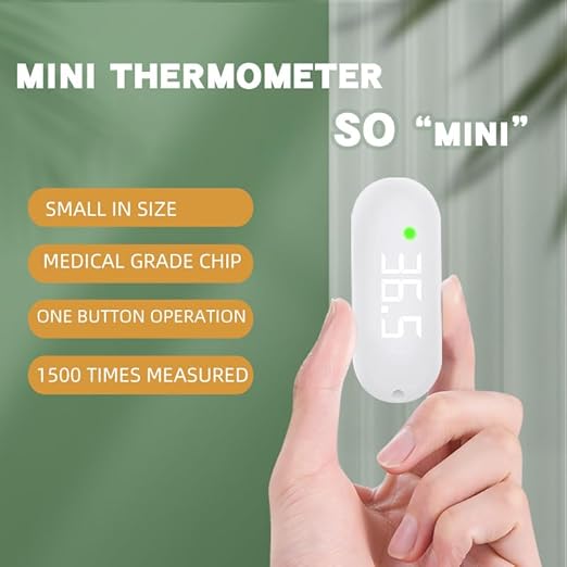 Rechargeable Medical Forehead Thermometer for Adults and Children Portable White Non-Contact Digital Thermometer with Fast 1-Second Touchless Reading White