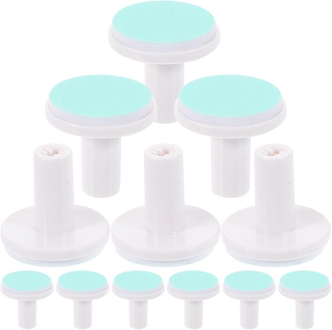 Beaupretty 12 Pcs Nail File Pads Nail Trimmers Replacement Pad Grinding Heads Polish Disc for Electric Nail Trimmer Clippers Green