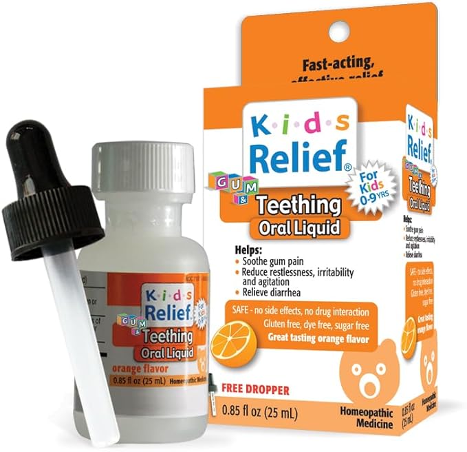 Kids Teething Oral Solution (Orange Flavour) (0.85oz) 25ml