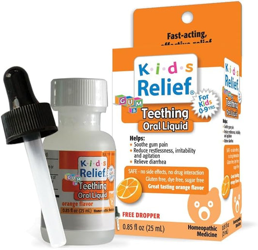 Kids Teething Oral Solution (Orange Flavour) (0.85oz) 25ml