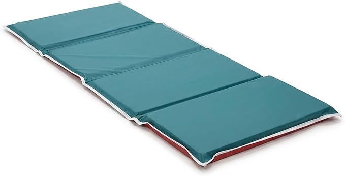 Children's Factory Toddler Nap Mats with Built-in Pillow, Toddler Sleeping Mats for Preschools and Daycares, Comfortable and Soft 4 Section Folding Nap Pad