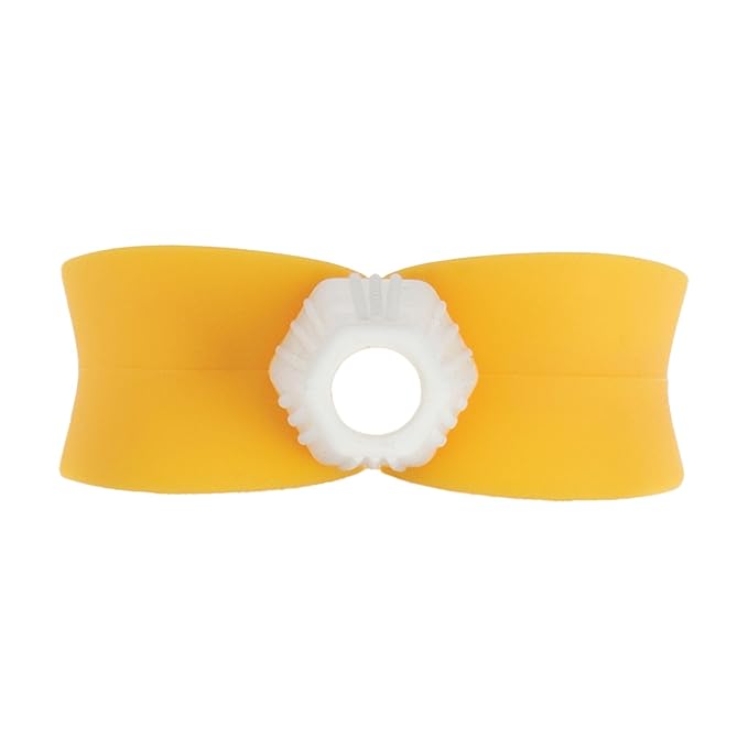 Nuby Banana Hollow Tube Silicone Teething Toy - Gum Massaging Baby Teething Relief Toy for 3+ Months - Easter Basket Stuffer