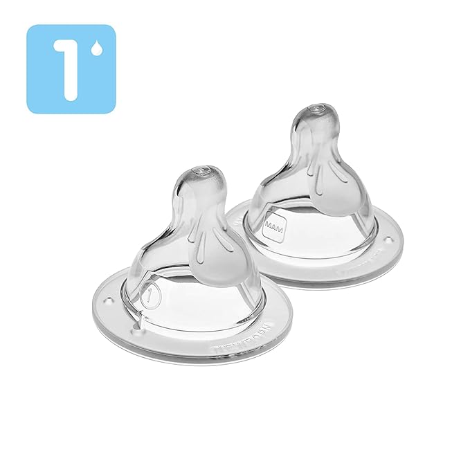 MAM Variety Pack Baby Pacifier, Includes 3 Types of Pacifiers, Nipple Shape Helps Promote Healthy & Bottle Nipples Slow Flow Nipple Level 1, for Newborns and Older