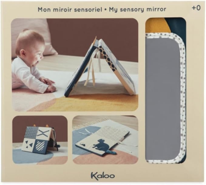 Kaloo - Stimuli - My Sensorial Mirror - Soft Multi Textured Toy for Babies - Early Developments - Polyester - from Birth - K227001.