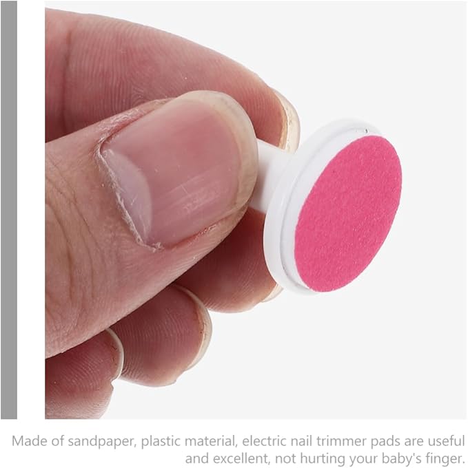 pcs Baby Electric Nails File Pads,Electric Nail Trimmer Replacement Pads,Nails Grinding Heads,Baby Nail Trimmer Replacement Pad