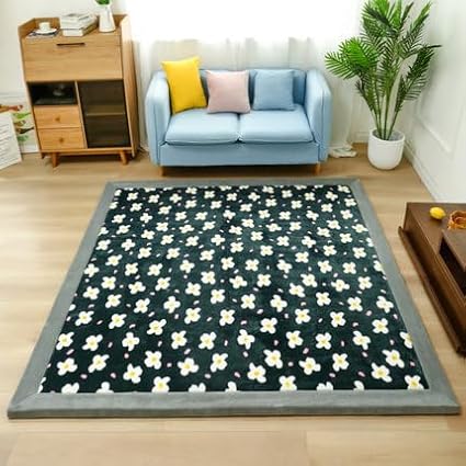 Coral Velvet Play Mat,Yoga Mat Exercise PadsAnti Slip Floor Carpet, for Bedroom, Classroom Soft Indoor Modern Area Rugs -J-150 * 200cm
