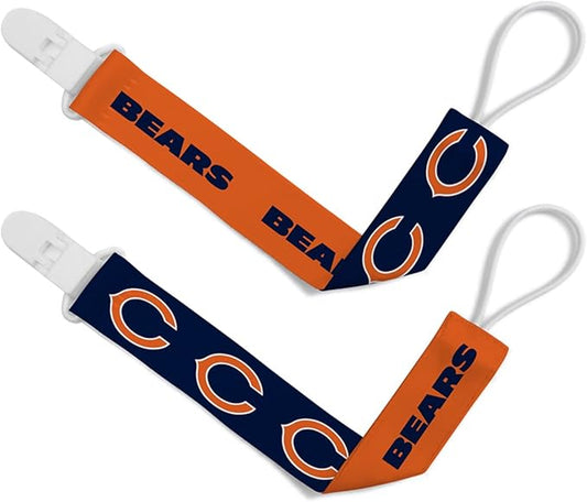 BabyFanatic Officially Licensed Unisex Pacifier Clip 2-Pack - NFL