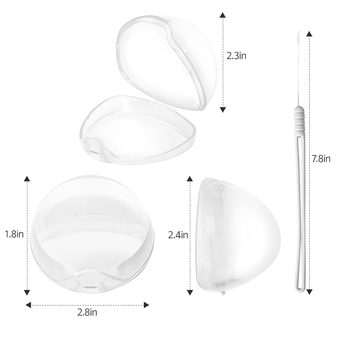 Nisxabebe Pacifier Case,4 Pack BPA Free Pacifier Holder Case with Lanyard for Diaper Bag,Pacifier Container Box for Baby Binky Nipple Travel,Essential Pacifier Accessories,Easy to Clean, Mix Color