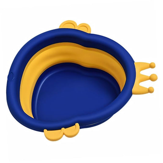 VANZACK Collapsible Baby Face Basin for Kids Cute Cartoon Design Portable PP Washbasin for Bath Time and Infants