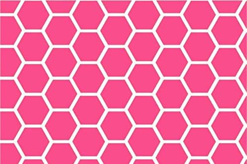 SheetWorld Fitted Pack N Play Playard Sheet 36x36, Fits The Graco Tot Bloc, Delta Children Playard, and All 36 x 36 Mattresses, 100% Cotton Woven, Hot Pink Honeycomb, Made in USA