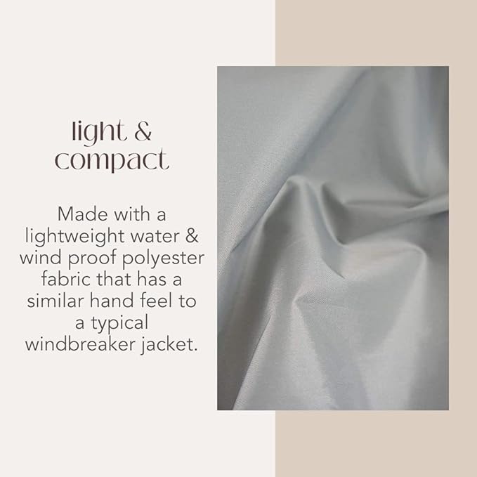 MiaMily Universal Summer Cover for Wind and Rain, with Hood, Universal, Waterproof and Windproof Baby Carrier Cover, Grey