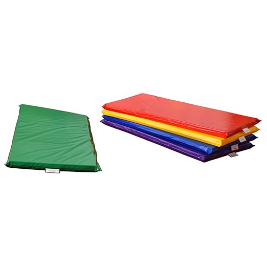 Children's Factory Nap Mats for Toddlers, Rainbow Nap Mat for Daycare & Preschool, 5-Pack