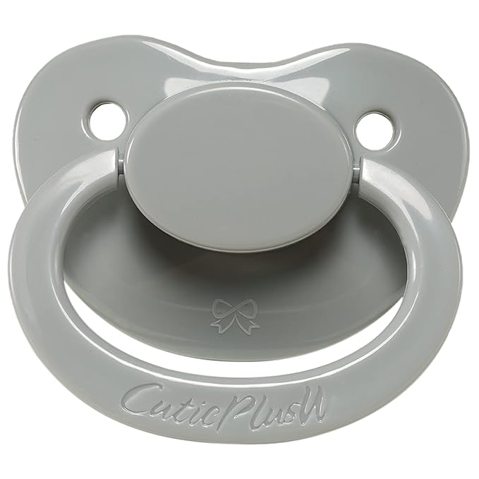 CutiePlusU Big Sized Pacifier Large Shield Gray 3 Pack