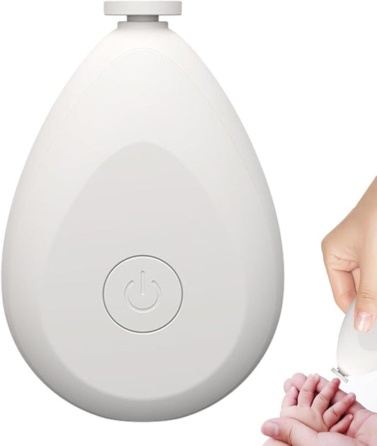 Baby Electric Nail Grinder - Battery Operated Portable Baby Nail Trimmer Electric, Quite Newborns Nail File | Toddler Nail Clipper, Baby Nail Clippers with 4 Grinding Heads for Toes and Fingernails