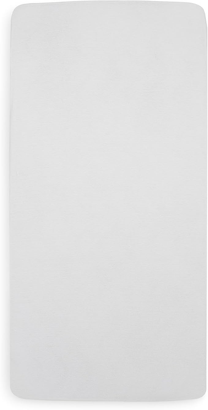 Jollein Fitted Sheet Jersey Playpen Mattress (75 x 95 cm, White)