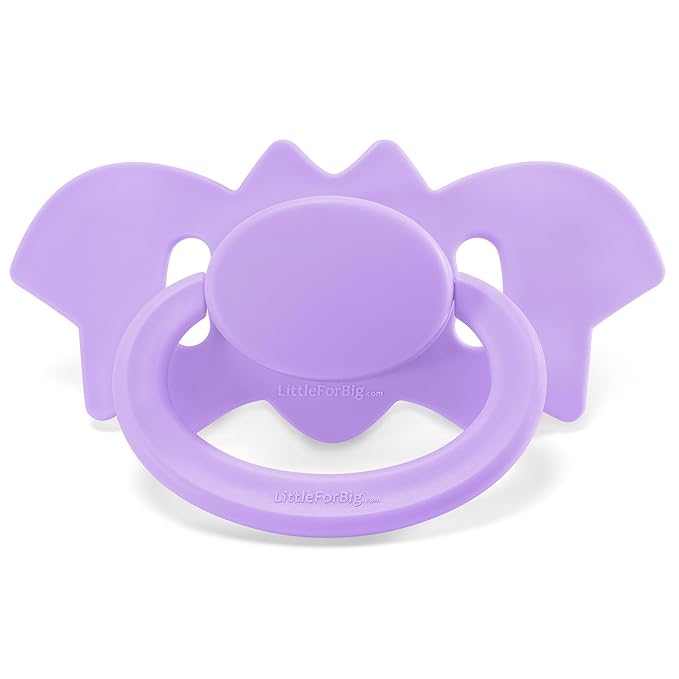LittleForBig Bigshield Generation-II Adult Sized Pacifier - Baby Bat Pacifier Purple