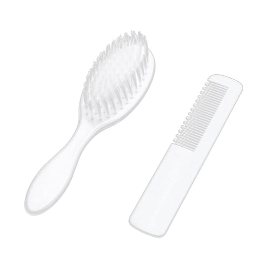 Soft Hair Brush & Comb Set Finest Bristles Baby Hair Brush Infant Body Massage Brush Bathtub Soothing Brush Travel Gear Baby Hairbrush Baby Hair Brush Set For Newborns Baby Hair Brush Soft Baby Hair