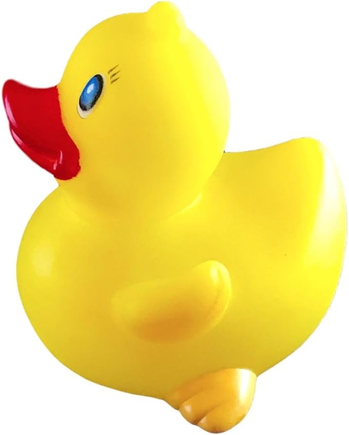3" Rubber Duck [Sealed Hole, Floats Upright] - Baby Safe Bathtub Bathing Toy - Classic Rubber Duck