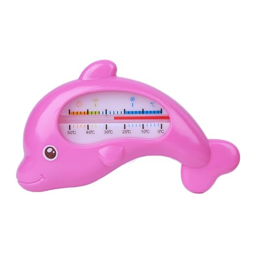Baby Bathing Water Thermometer Dolphin Shape Water Temperature Tool Infants Toddler Shower Safety Thermometer Infant Baby Spas Bath Toys Pool Ideal Gift for Toddlers Boys Girls Kids Children