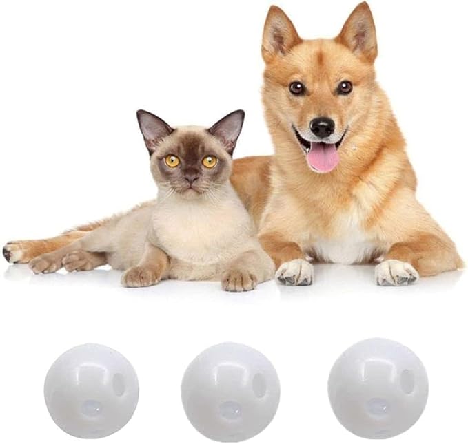 10 Pcs White Rattle Balls Inserts Rattle Box Repair Doll Noise Maker Noise Maker Insert Rattle for Animal Puppet Doll Baby Pet Baby Rattles and Plush Rings