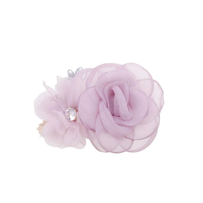 Flower Hair Clips Set-Cherrboll 3pcs Floral Hair Bow Accessories for Baby Girl Toddles Teen Gifts