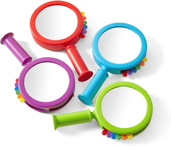 hand2mind See My Feelings Mirror, Play Therapy Toys, Mindfulness for Kids, Emotional Regulation Activities, Social Learning Supplies, Calm Down Corner Set, Set of 4