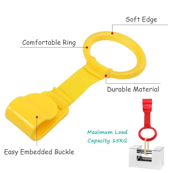 Baby Pull up Rings，Baby Toddler Walking Assistant Pull up Ring，playpen Pull up Rings，Strengthen Muscles,Perfect for Early Standing Practice, Boost Baby's First Steps!8PCS 4Colors