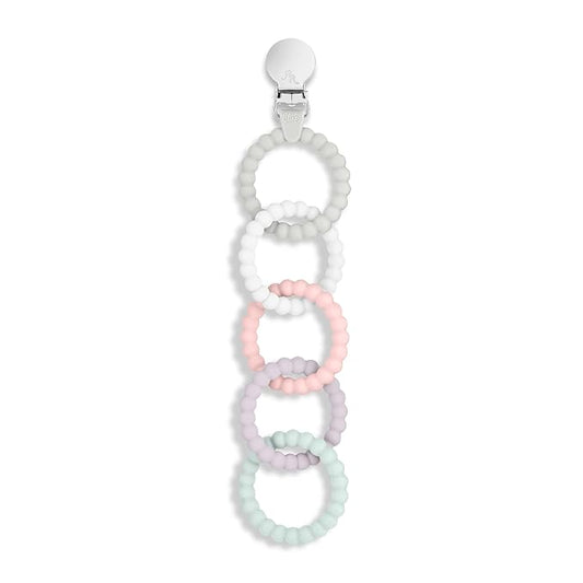 Ryan & Rose Cutie Clinks Attachable Teether Chew Toy for Babies (Precious)