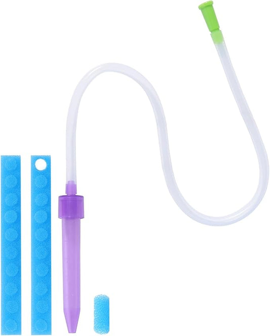 Nasal Aspirator for Baby with 20 Hygiene Filters Nose Sucker, Reusable Infant Nose Cleaner, Easy to Use and Clean, Custom-Sized for Newborns Nasal -Portable for Both Travel and Home Use-Purple