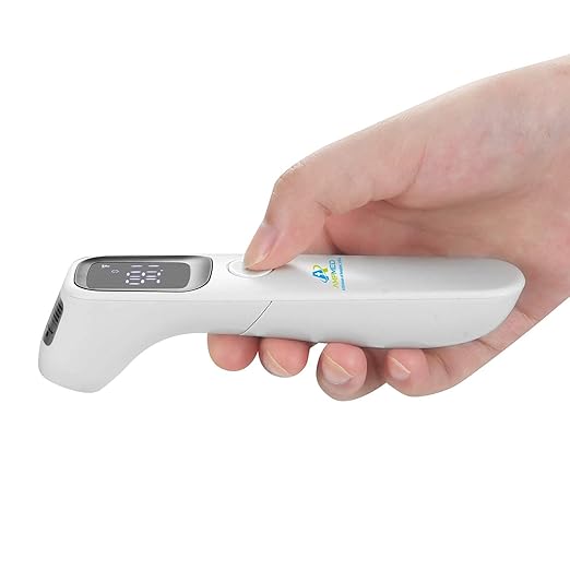 Amplim Bundle - Amplim Non-Contact Infrared Digital Forehead Thermometer for Baby Hospital Medical Grade No Touch (Pack of 3)