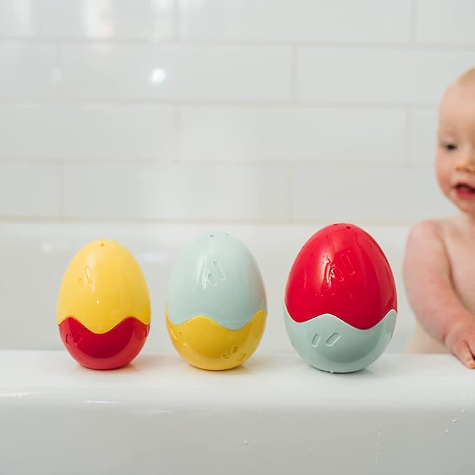 Dr. Brown's Baby and Toddler Toothbrush, Green and Orange Dinosaur 2-Pack 1-4 Years, CleanUp Float & Hatch Dino Eggs Bath Toy, 6m+, Dino-Soft Baby Bath Spout Cover, BPA Free, Certified Plastic Neutral