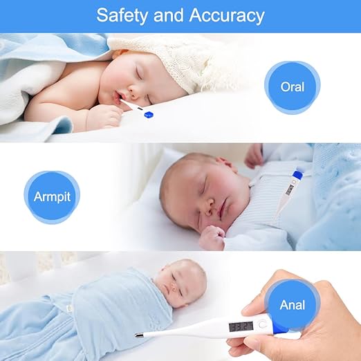 [Value Bundle] Berrcom Digital Thermometer DT007 & Berrcom No-Touch Infrared Thermometer for Adults and Kids JXB178