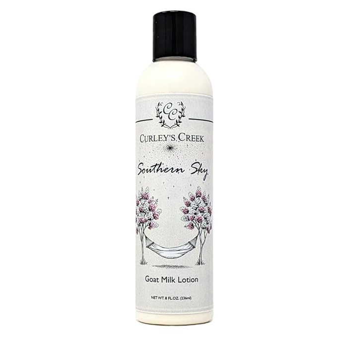 Curley's Creek Southern Sky | Goat Milk Lotion | Handmade Natural Skincare | Twilight Woods & Musk
