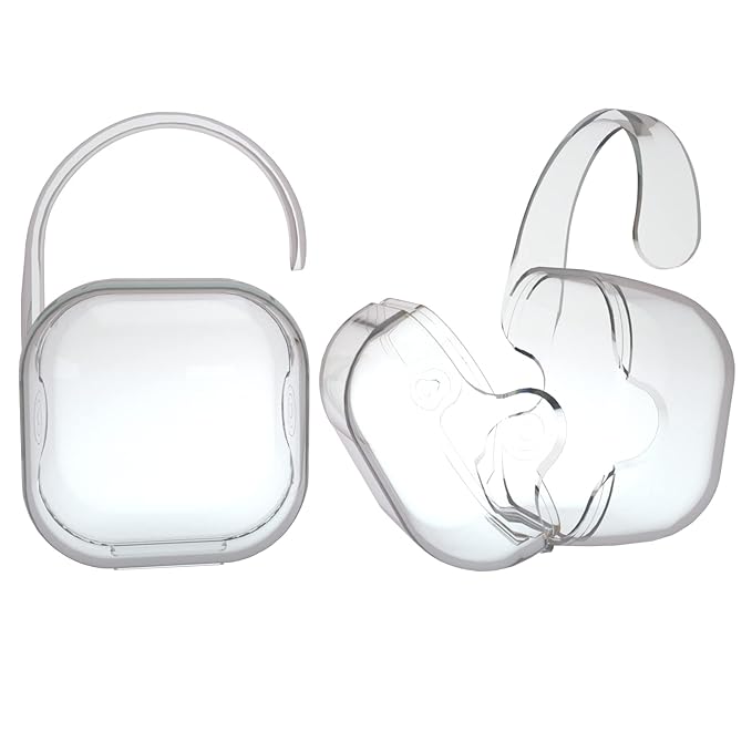 Pacifier Case Pacifier Holder Case Pacifier Clip Binky Holder Case Pacifier Box Pacifier Accessories 2 Pack Clear Hook Design