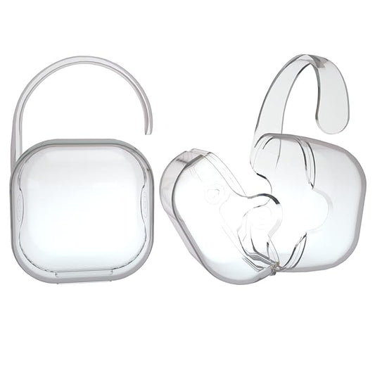 Pacifier Case Pacifier Holder Case Pacifier Clip Binky Holder Case Pacifier Box Pacifier Accessories 2 Pack Clear Hook Design