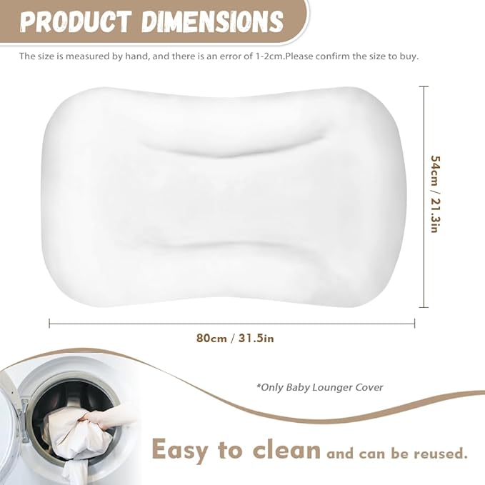 Western Cowboy Horse Baby Lounger Cover for Newborn Baby Nest Cover for 0-12 Stretchy Soft Snuggle Me Lounger for Baby 0-24 Months Baby Padded Loungers Cover Brown