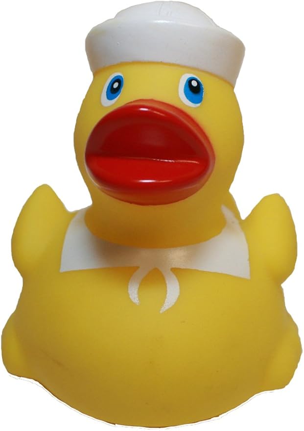 MORTENTR Rubber Ducks Family Patriotic Navy Sailor Rubber Duck, Brand Bathtub Toys That Floats Upright, Rubber Ducky Birthday Party Favors Gift, All Depts. American c