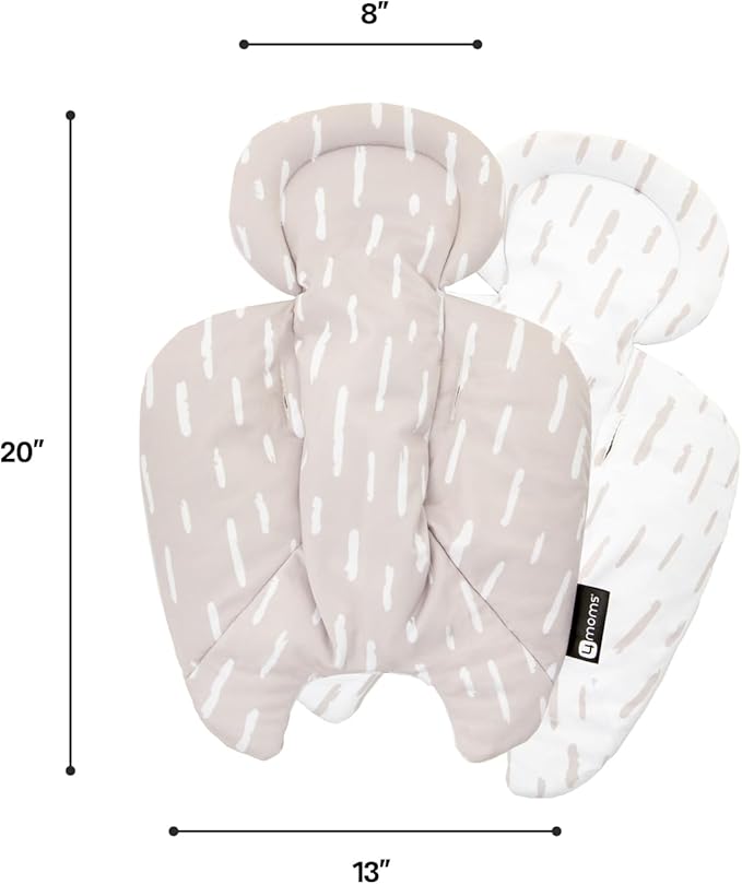 4moms RockaRoo and MamaRoo Infant Insert, Machine Washable, Soft, Plush Fabric, Reversible Design, Sand