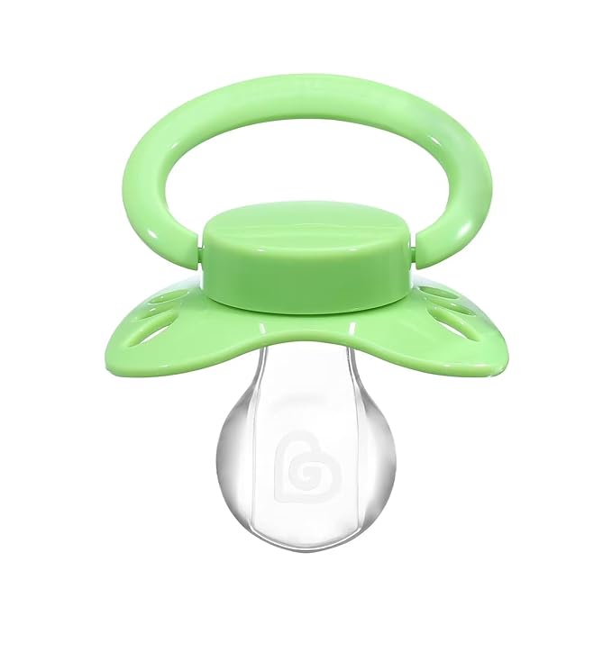 Landofgenie Adult Size Large Shield Pacifiers Butterfly Shaped Cutie Pacifier Green